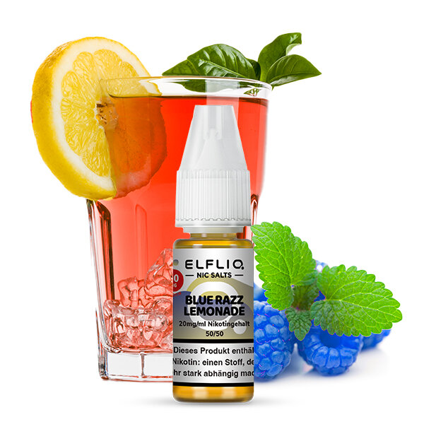 Elfbar - Elfliq - Blue Razz Lemonade - Nikotinsalz Liquid - 10ml - 20mg/ml