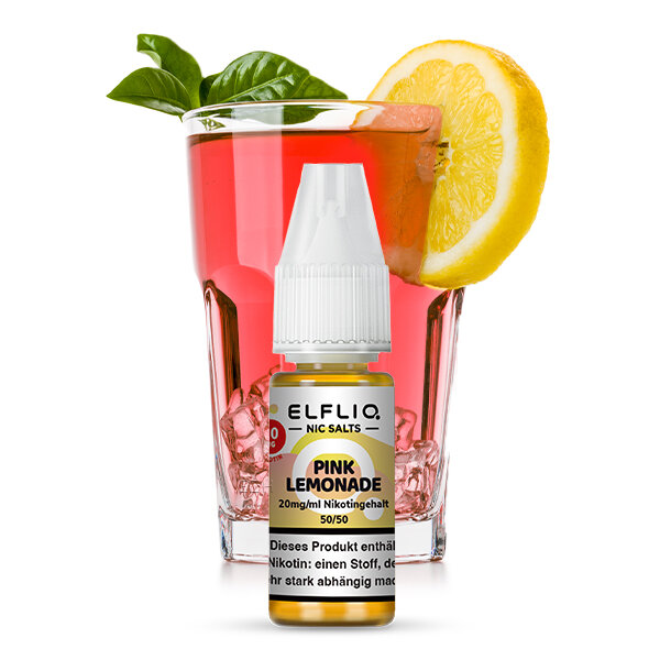 Elfbar - Elfliq - Pink Lemonade - Nikotinsalz Liquid - 10ml - 20mg/ml