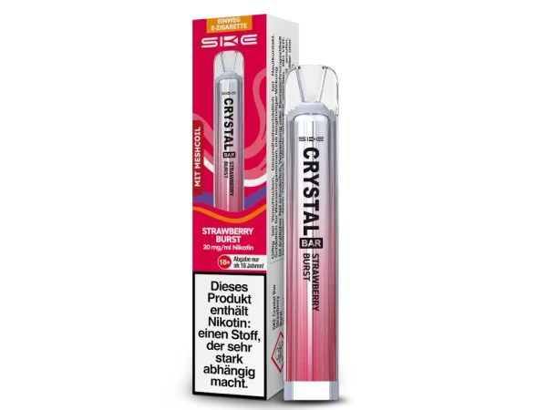 SKE - Crystal Bar 600 Strawberry Burst - 20mg/ml