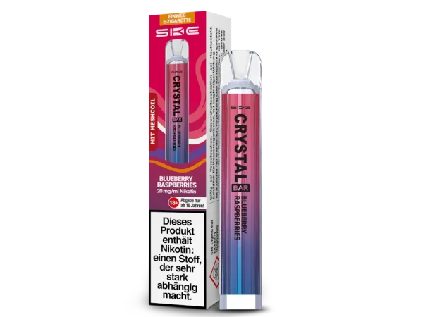 SKE - Crystal Bar 600 Blueberry Raspberries - 20mg/ml