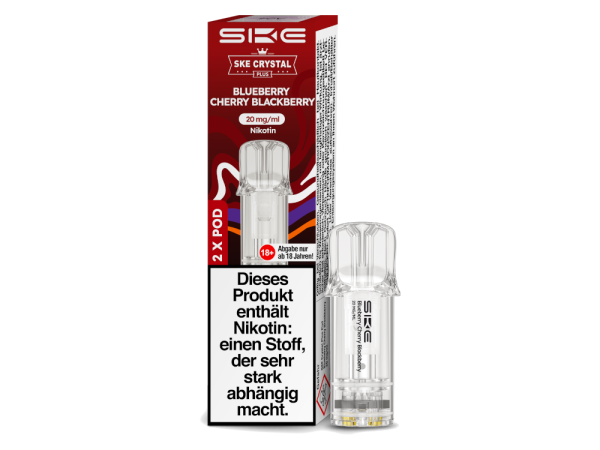 SKE - Crystal Pods - Blueberry Cherry Blackberry - 2x 2ml - 20mg/ml