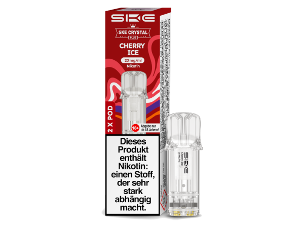 SKE - Crystal Pods - Cherry Ice - 2x 2ml - 20mg/ml