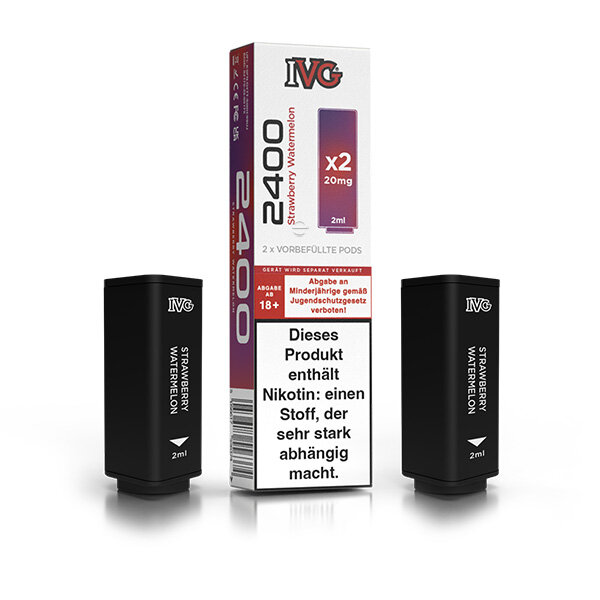 IVG 2400 - Pods - Strawberry Watermelon - 2x 2ml - 20mg/ml