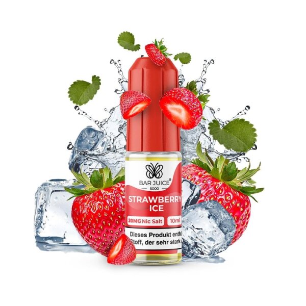 Bar Juice - Strawberry Ice Nicsalt - 10ml - 10mg/ml