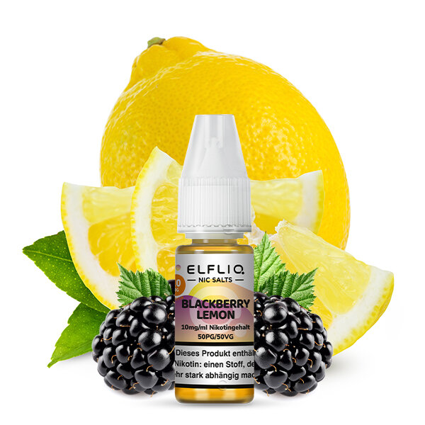 Elfbar - Elfliq - Blackberry Lemon - Nikotinsalz Liquid - 10ml - 20mg/ml
