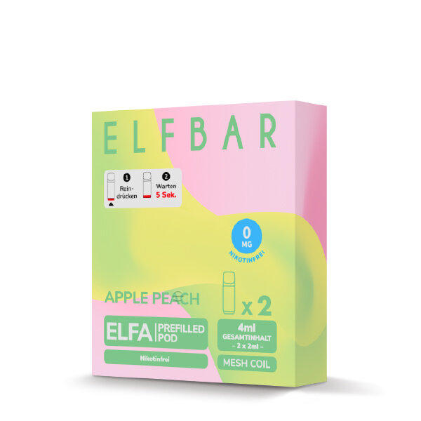 Elfbar - Elfa Pods - Apple Peach - 2x 2ml - Nikotinfrei