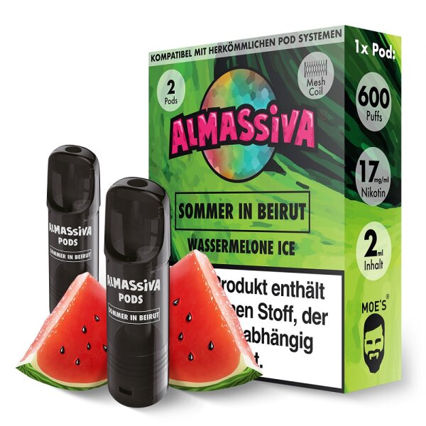 Al Massiva - Prefilled Pod - Sommer in Beirut - 2x 2ml - 17mg/ml