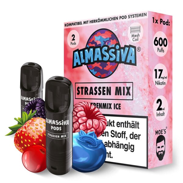 Al Massiva - Prefilled Pod - Strassen Mix - 2x 2ml - 17mg/ml