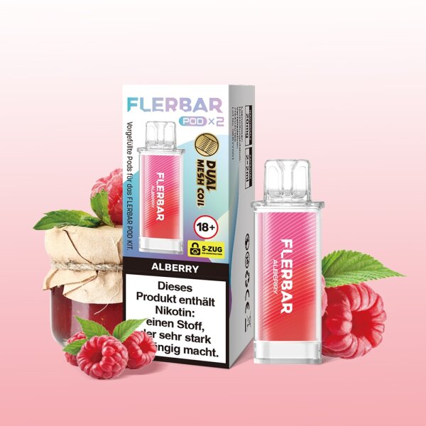 Flerbar - Prefilled Pod - Alberry - 2x 2ml - 20mg/ml