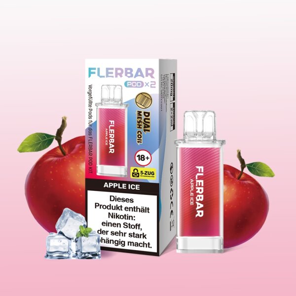 Flerbar - Prefilled Pod - Apple Ice - 2x 2ml - 20mg/ml