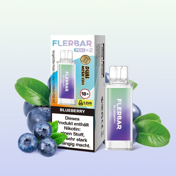 Flerbar - Prefilled Pod - Blueberry - 2x 2ml - 20mg/ml