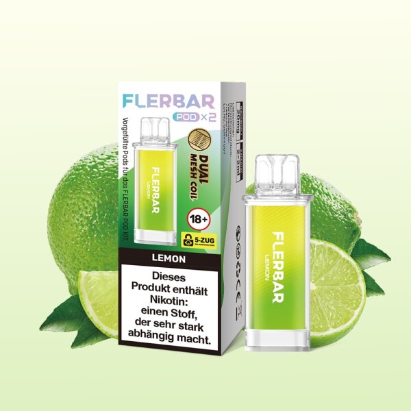 Flerbar - Prefilled Pod - Lemon - 2x 2ml - 20mg/ml