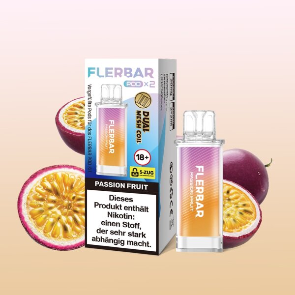 Flerbar - Prefilled Pod - Passion Fruit - 2x 2ml - 20mg/ml
