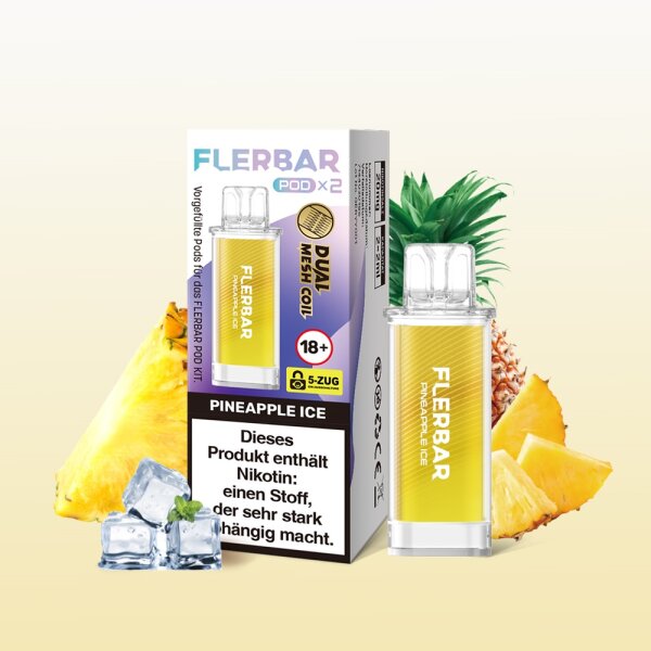 Flerbar - Prefilled Pod - Pineapple Ice - 2x 2ml - 20mg/ml