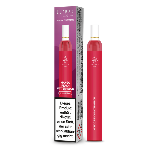 Elfbar T600 - Mango Peach Watermelon - 20mg/ml