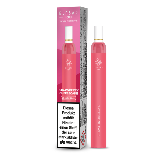 Elfbar T600 - Strawberry Cheesecake - 20mg/ml