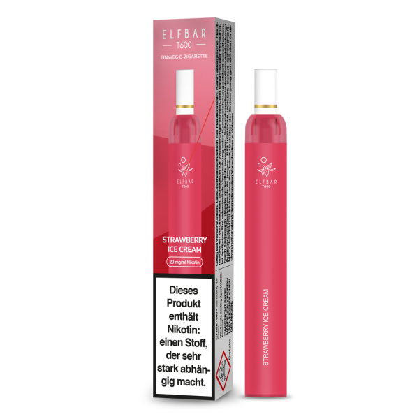 Elfbar T600 - Strawberry Ice Cream - 20mg/ml