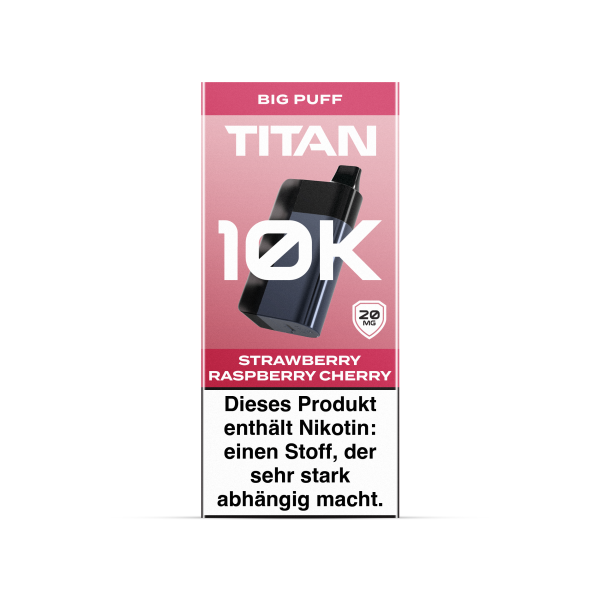 Titan - 10K - Basisger&auml;t - Strawberry Raspberry Cherry - 2ml - 20mg/ml