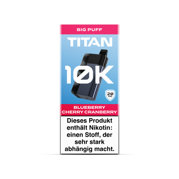 Titan - 10K - Basisger&auml;t - Blueberry Cherry Cranberry - 2ml - 20mg/ml