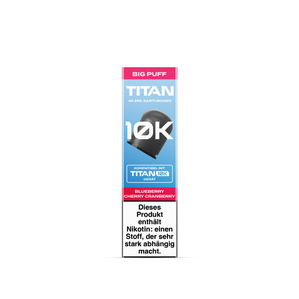 Titan - 10K - Pods - Blueberry Cherry Cranberry - 4x2ml - 20mg/ml