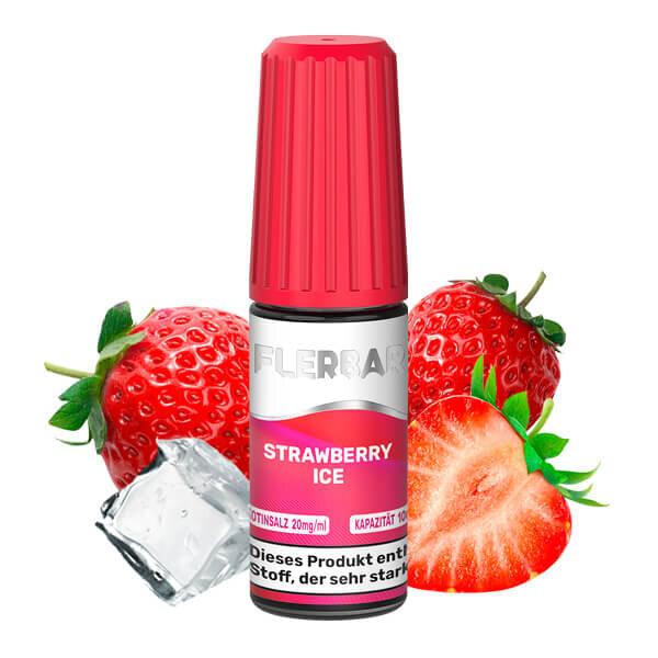 Flerbar Liquid - Strawberry Ice - 10ml  - 20mg/ml